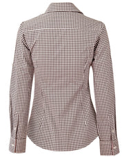 Women's Gingham Check Roll-up L/S Shirt