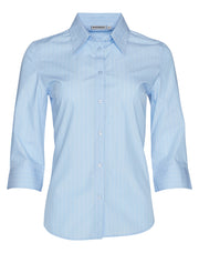 Women's Pin Stripe 3/4 Sleeve Shirt