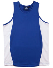 Kid's truedry contrast mesh singlet