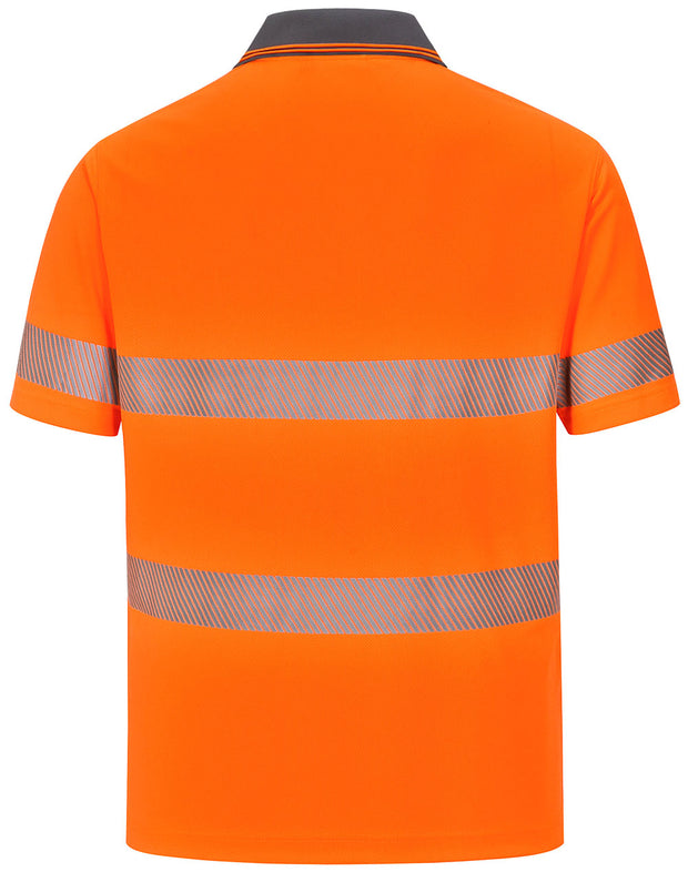 Unisex Cooldry Segmented Safety S/S Polo