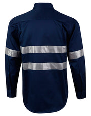 Cotton Drill L/S Work Shirt 3M Tapes