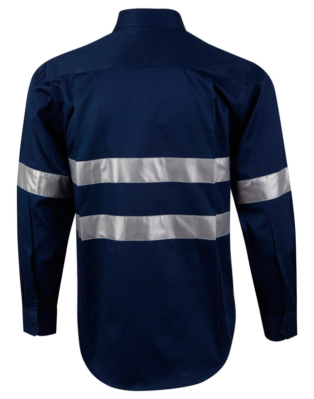 Cotton Drill L/S Work Shirt 3M Tapes