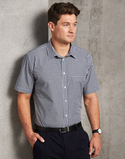 Men's Gingham Check S/S Shirt