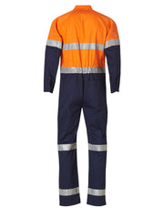 Hi-Vis Men's Light Weight Cotton Coverall with 3M Tape-Regular