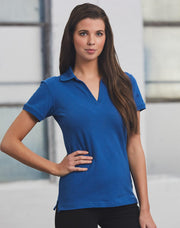 ladies S/S pique polo