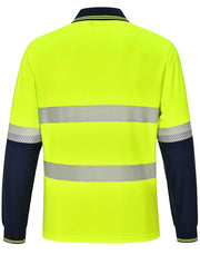 Unisex Cooldry Segmented Safety L/S Polo