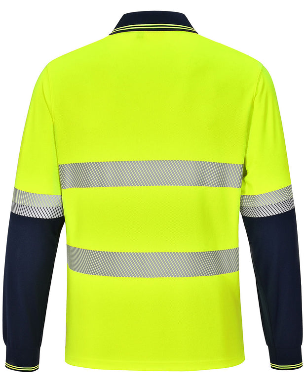 Unisex Cooldry Segmented Safety L/S Polo