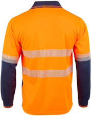 Unisex Cooldry Segmented Safety L/S Polo