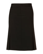 Women's Pleated Skirt in Wool Stretch