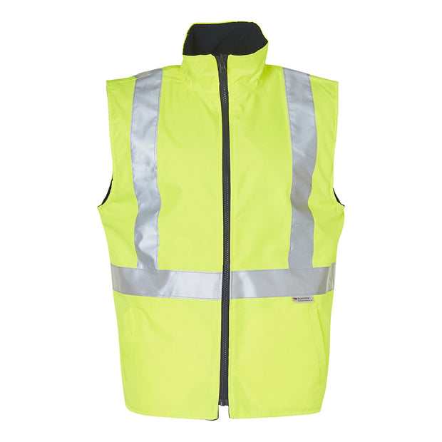 HI-VIS REVERSIBLE SAFETY VEST WITH 3M TAPES